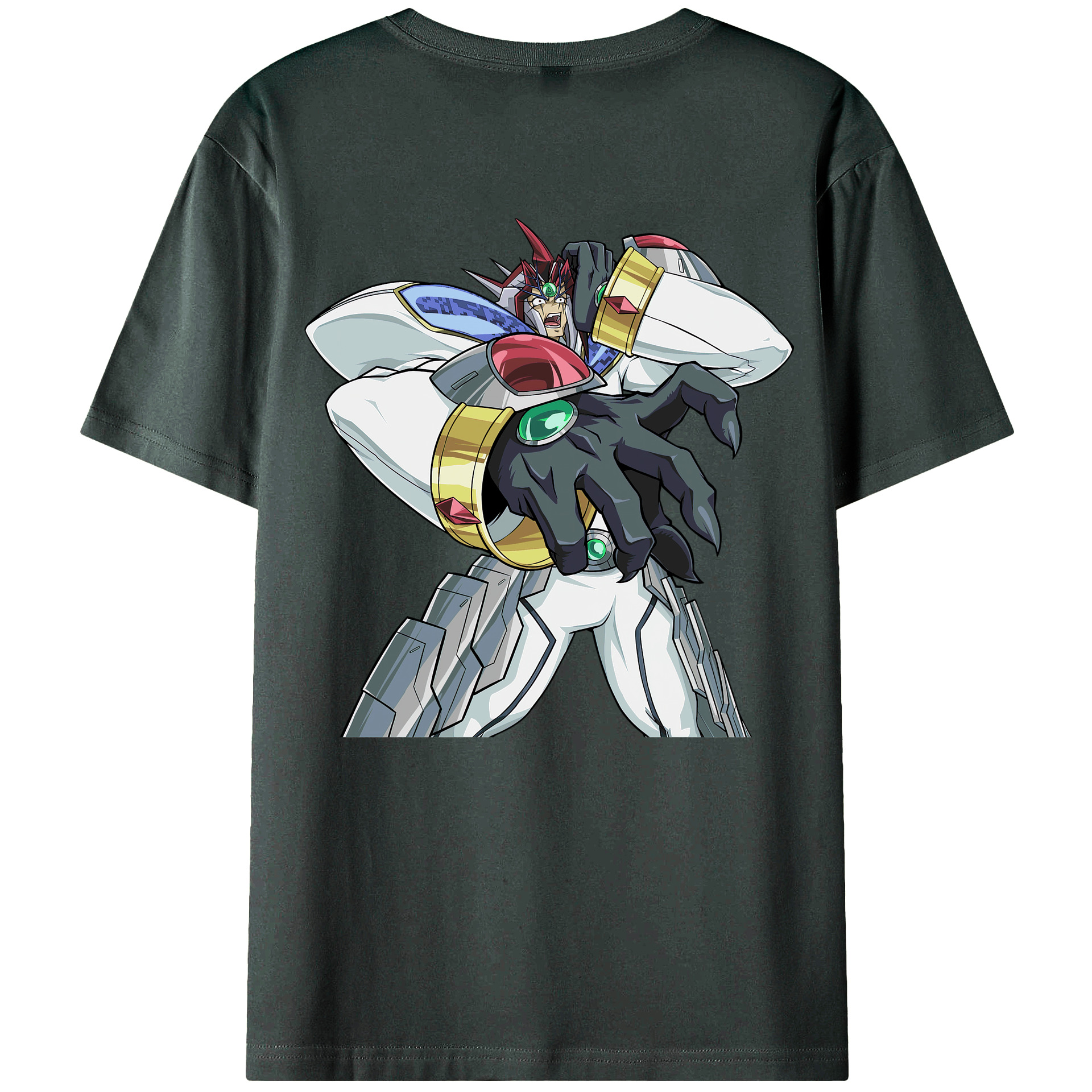 （画像用） 遊☆戯☆王 Yu-Gi-Oh! 綿100％ メンズ半袖Tシャツ（バックプリント） 通気性